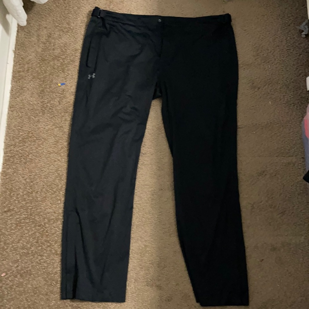Under armor-x storm 3 water proof matte black golf/rain athletic pants